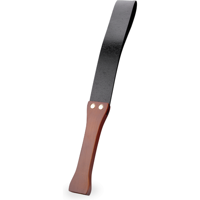 Paddle BDSM en bois et similicuir