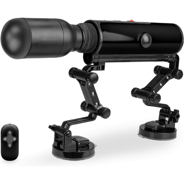 Fucking machine avec masturbateur vibrant