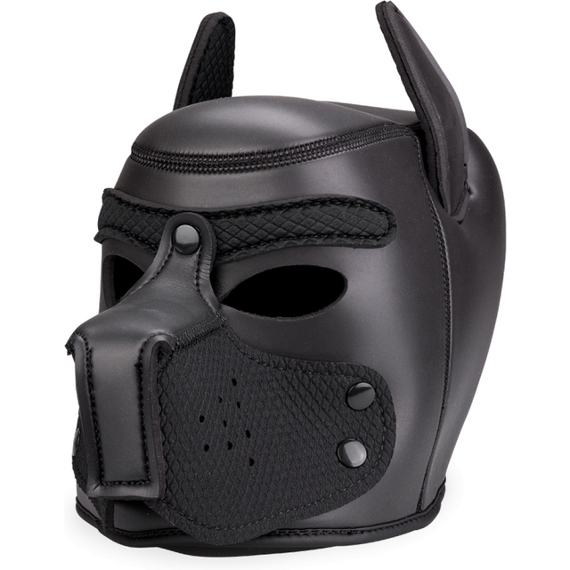 Cagoule de chien en néoprène museau coloré Puppy Play Kinky