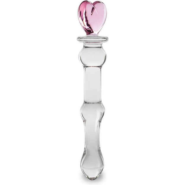 Gode godemichet en verre Pretty Heart gode vaginal ou anal homme ou femme - Crystal