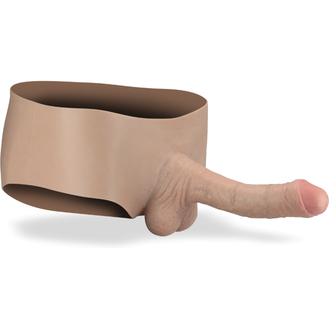 Gode ceinture creux seconde peau pénis XXL réaliste Fabio