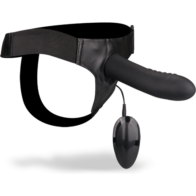 Gode ceinture creux en silicone vibrant large