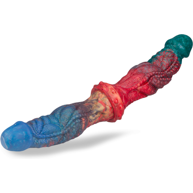 Double gode alien Slyvaar gode vaginal ou anal homme ou femme - Multicolore