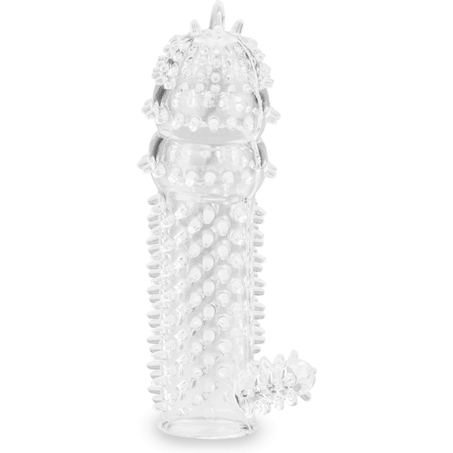 Gaine pénis picots et stimulateur