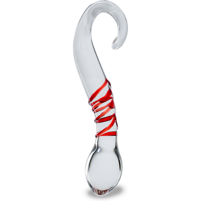 Gode godemichet en verre Finesse gode vaginal ou anal homme ou femme - Rouge