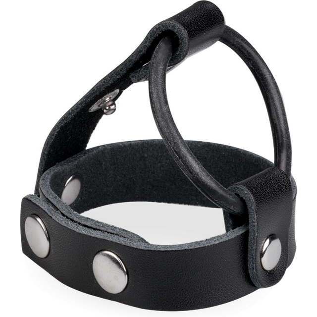 Anneau pénis ring Cockring à Pression Cuir