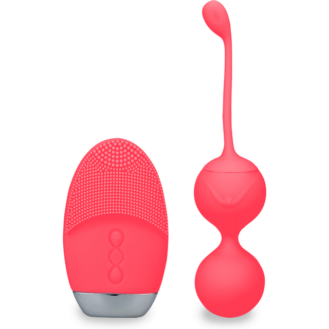 Boules de geisha et télécommande vibrantes Bounce oeuf vibrant sans fil pour femme et couple - Rose