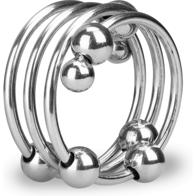 Anneau pénis ring cockring métal 8 boules Altar