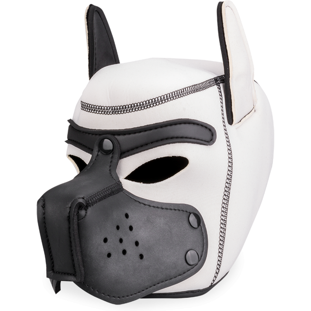 Cagoule de chien en néoprène tête colorée Puppy Play Kinky