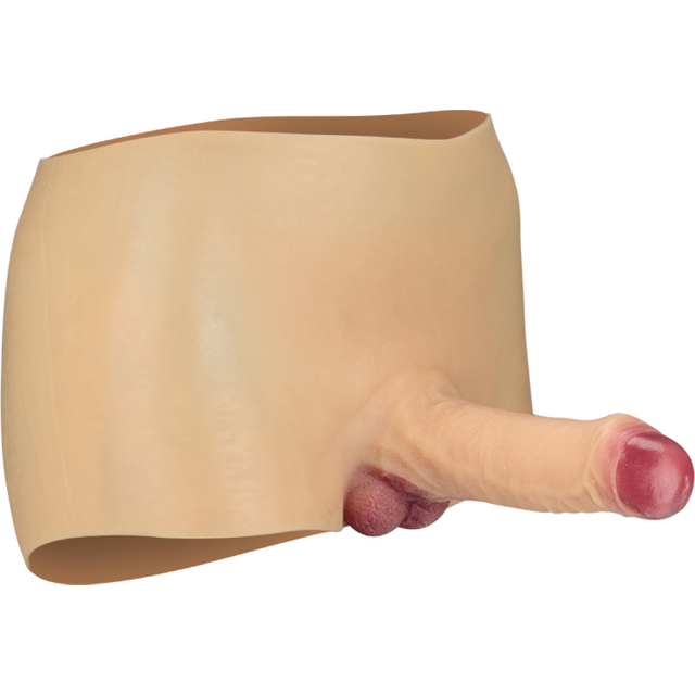 Gode ceinture seconde peau gros pénis articulé 14,0cm Jorah