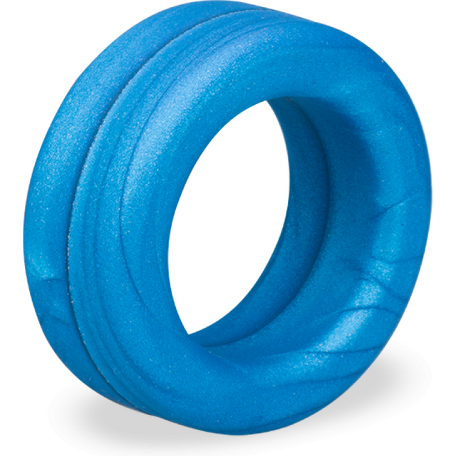Anneau pénis ring pénien en silicone médical Drew - Cockring penien pour homme et couple - Bleu métallique