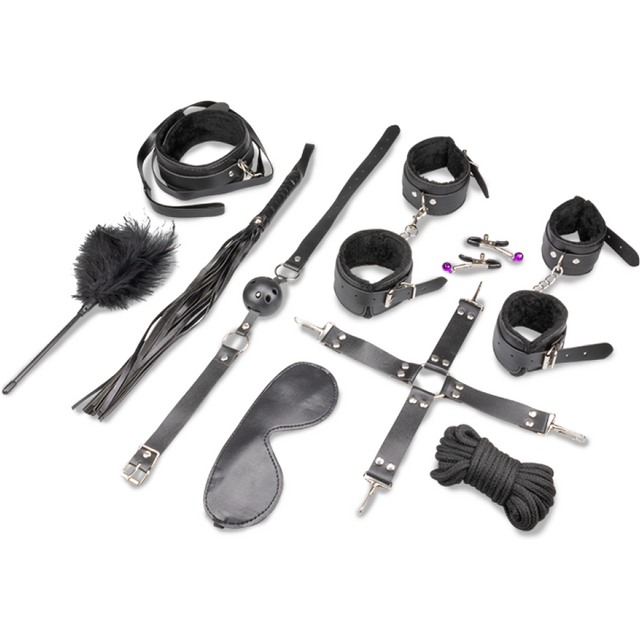 Kit jouets et accessoires bdsm 11 pièces