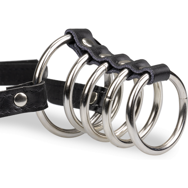 Ceinture 5 anneaux cockring métal