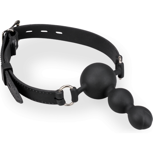 Gag-ball en silicone avec plug 6,0cm