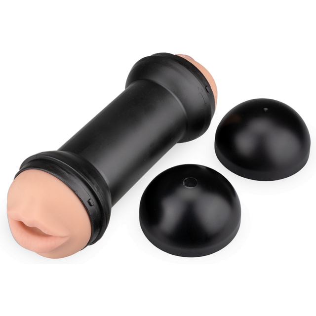 Double masturbateur vagin étroit et bouche gourmande