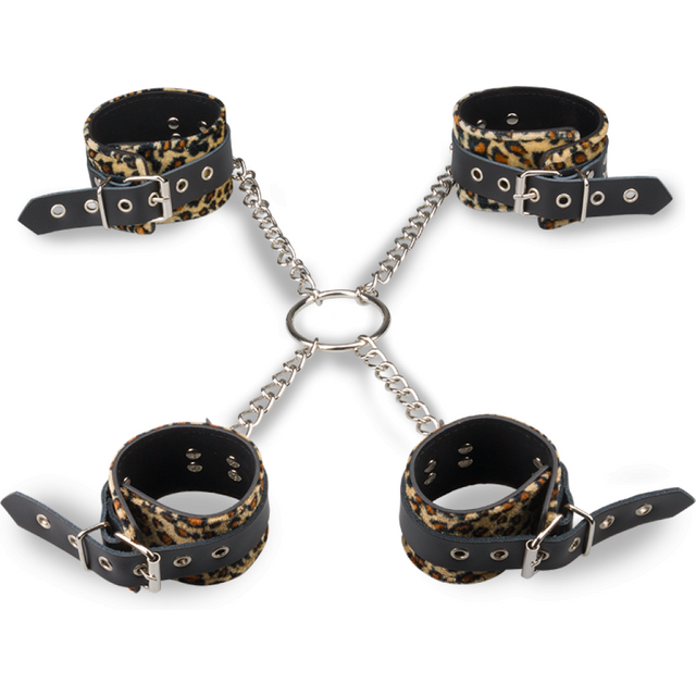 Menottes en croix chevilles poignets