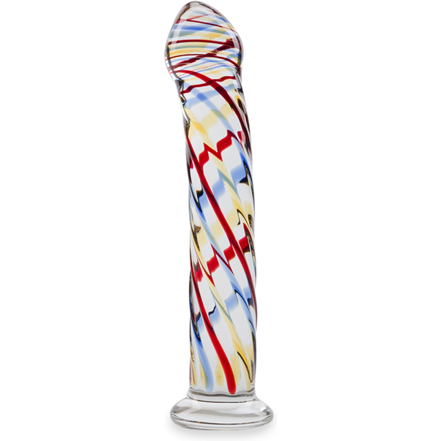 Gode godemichet en verre Hypnosis gode vaginal ou anal homme ou femme - Multicolore