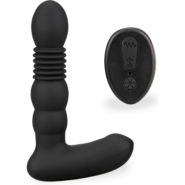 Plug anal chauffant vibrant et va-et-vient Mox