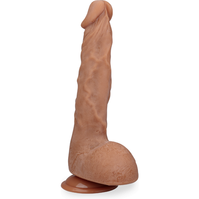 Gode godemichet ventouse réaliste 25,0cm Samuel gode vaginal ou anal homme ou femme - Peau mate