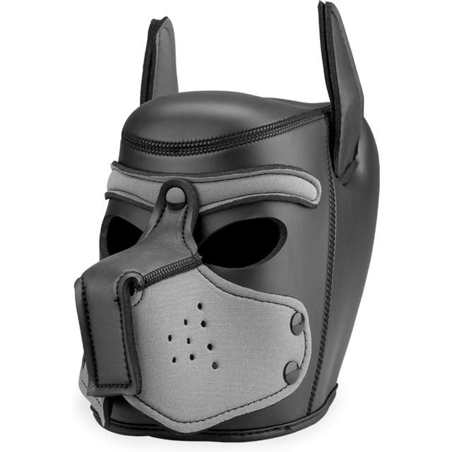 Cagoule de chien en néoprène museau coloré Puppy Play Kinky