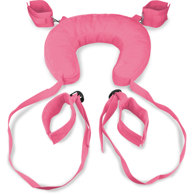 Menottes bondage chevilles et poignets avec coussin