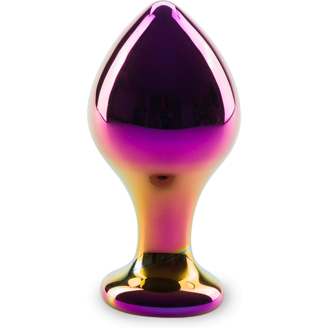 Plug anal en verre Chrome