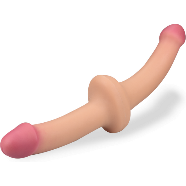 Godemichet double pénétration gode vaginal ou anal homme ou femme - Peau claire