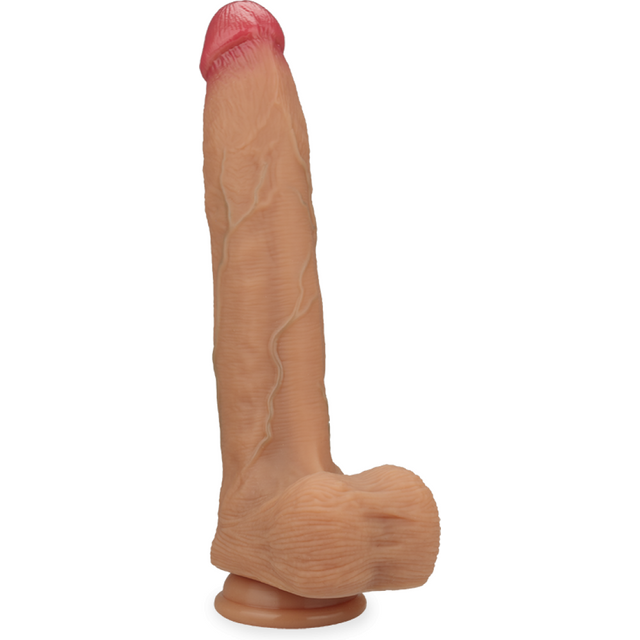 Gode godemichet ventouse XXL en silicone 25,0cm Wilbur gode vaginal ou anal homme ou femme - Peau mate