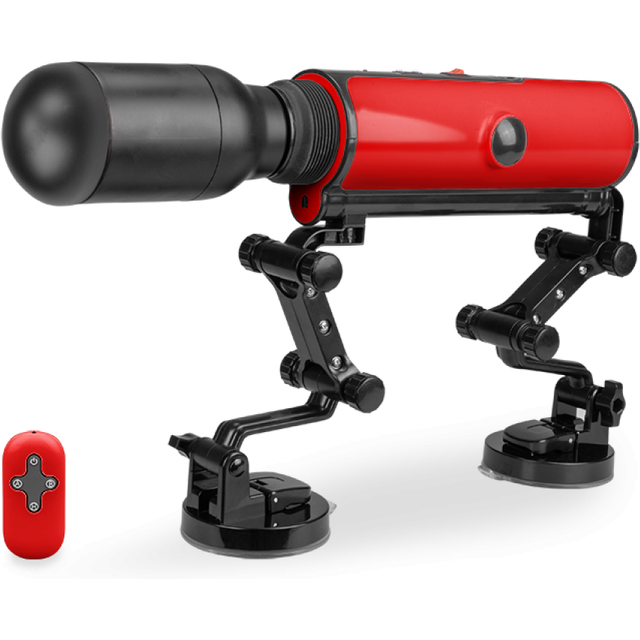 Fucking machine avec masturbateur vibrant