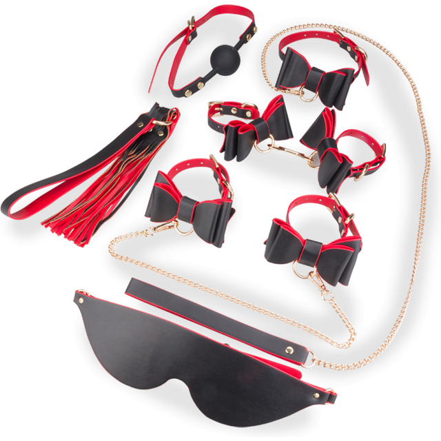 Coffret BDSM 7 pièces style raffiné et trousse de rangement