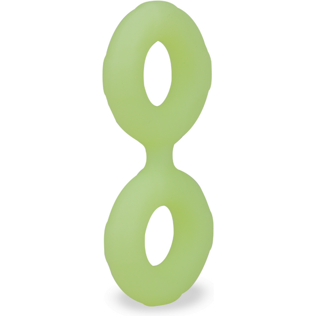 Anneau cockring double en silicone phosphorescent Sloom