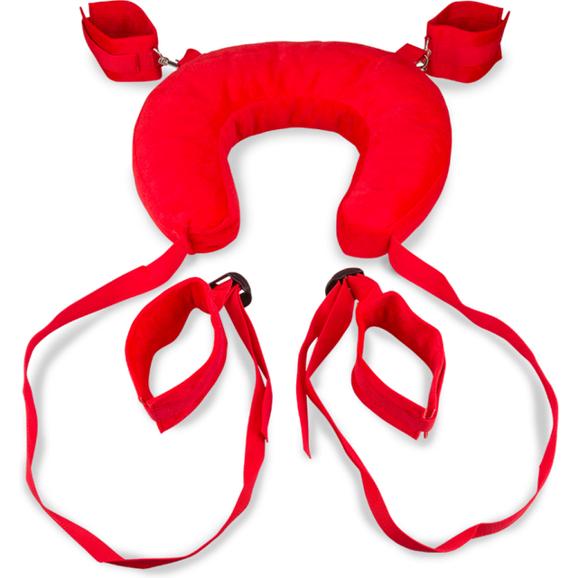 Menottes bondage chevilles et poignets avec coussin