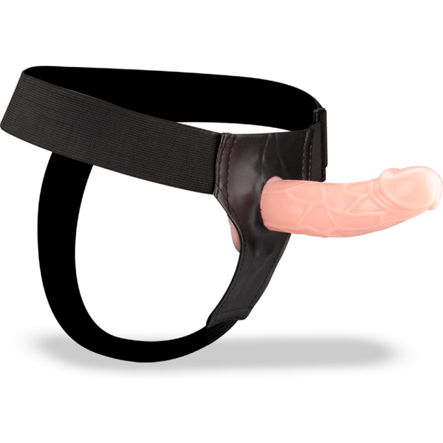 Gode ceinture harnais creux veiné