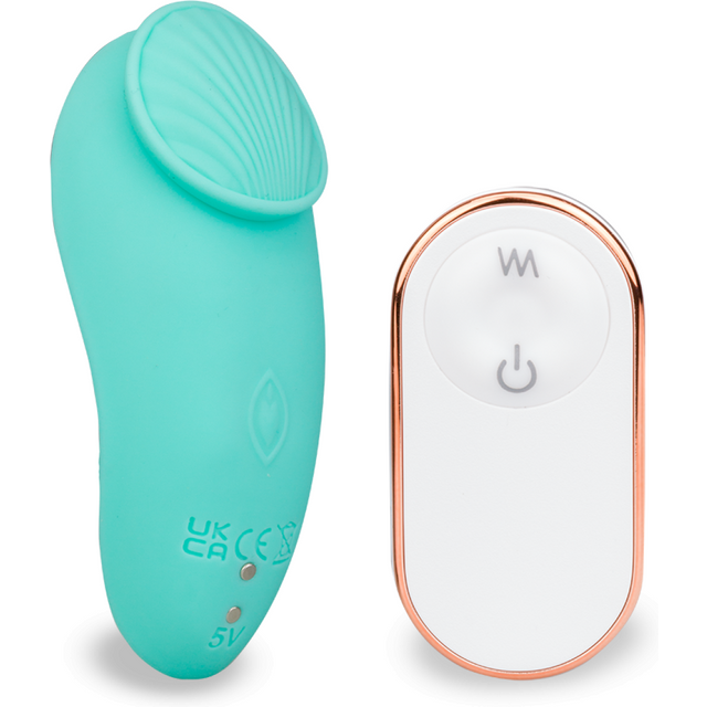 Stimulateur culotte vibrante télécommandé Shadow Vibromasseur femme et couple - Turquoise