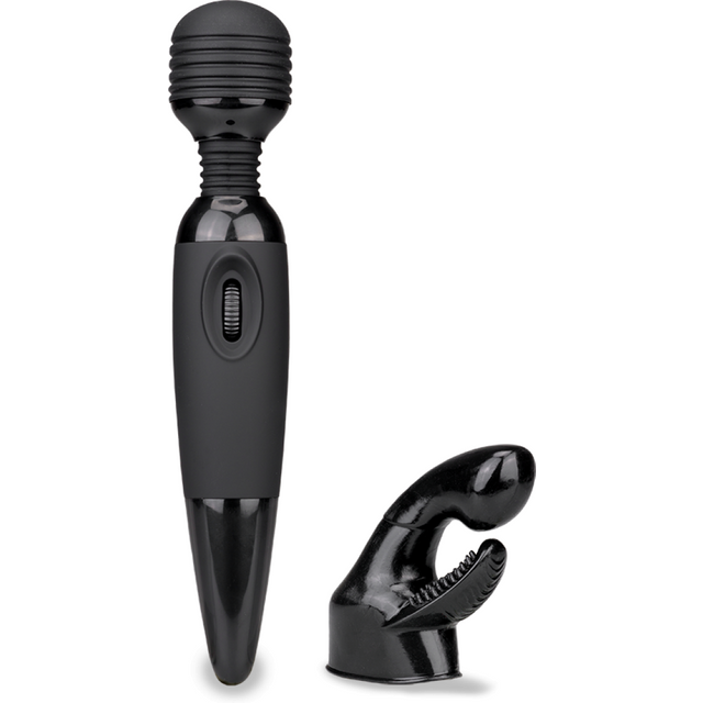 Vibromasseur Fantasy Wand black 2 embouts