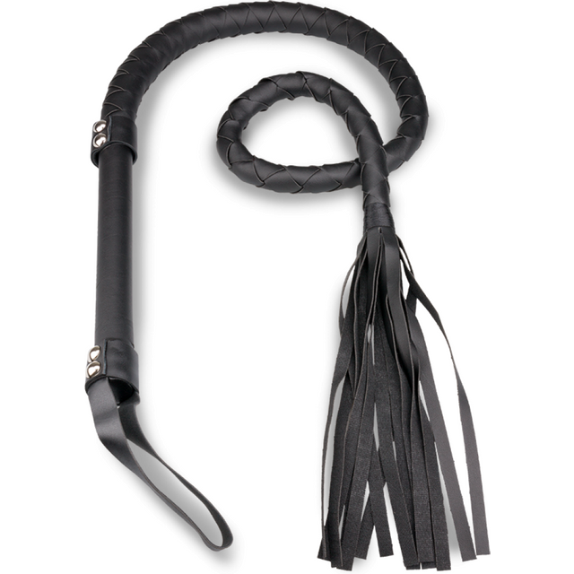 Fouet BDSM simili cuir 125,0cm