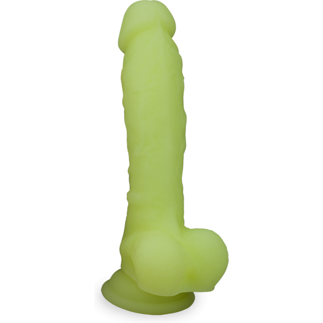 Gode godemichet phosphorescent à ventouse Osvald gode vaginal ou anal homme ou femme - Jaune