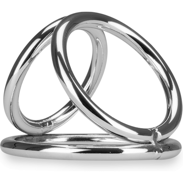 Triple cockring en inox Holdy