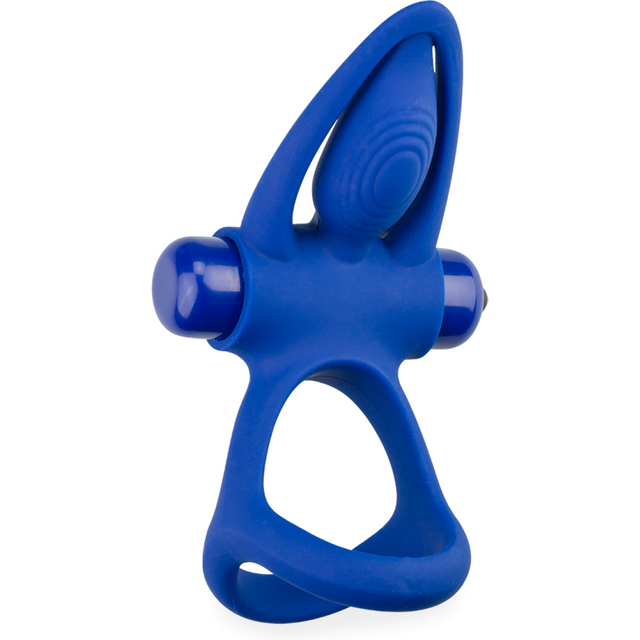 Triple cockring en silicone avec stimulateur de clitoris Mata