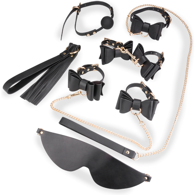 Coffret BDSM 7 pièces style raffiné et trousse de rangement