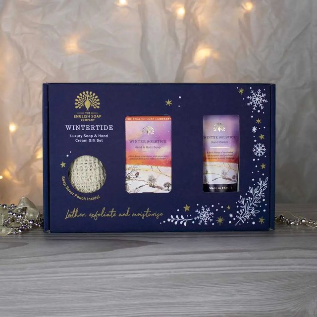 Wintertide Winter Solstice Luxury Soap and Hand Cream Gift Set The English Soap Company