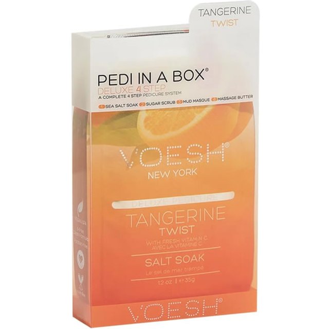 Voesh 4 Step Deluxe Pedi in a Box Tangerine Twist