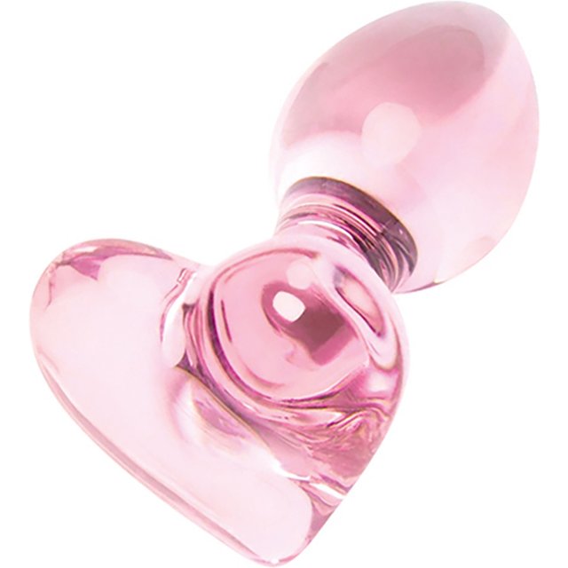Plug Anal en Verre Rose Heart