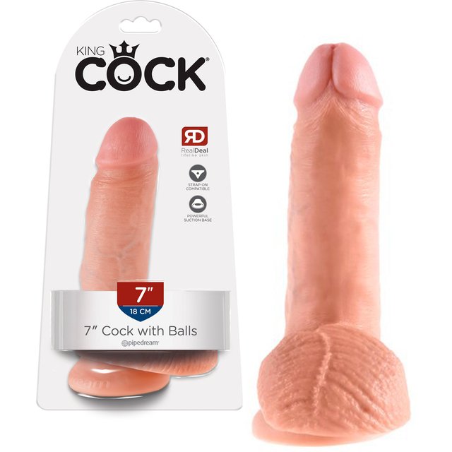 Gode Ventouse Réaliste 18 cm 2