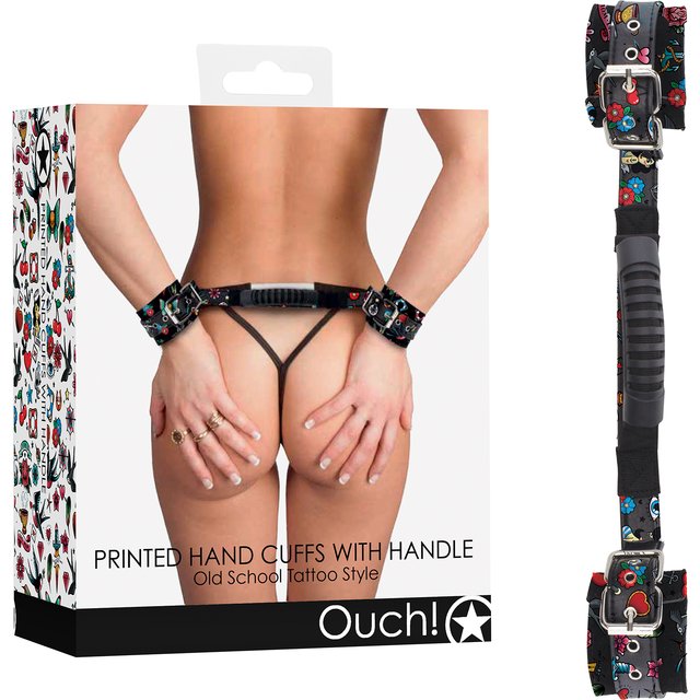 Menottes avec Poignée Tattoo Style 3