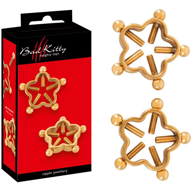 Pinces à Tétons Etoile Dorée 3