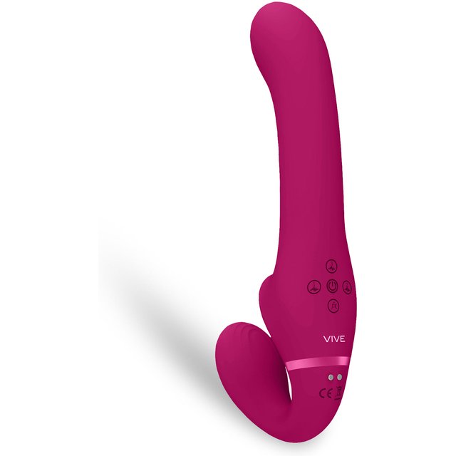 Gode Ceinture Strapless Ai Dual Pulse Wave et Airwave