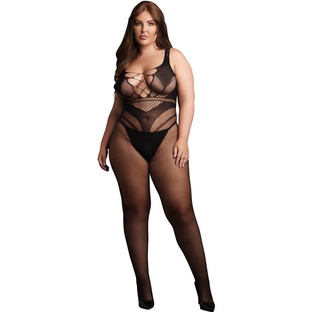 Catsuit Résille et Motifs Grande Taille