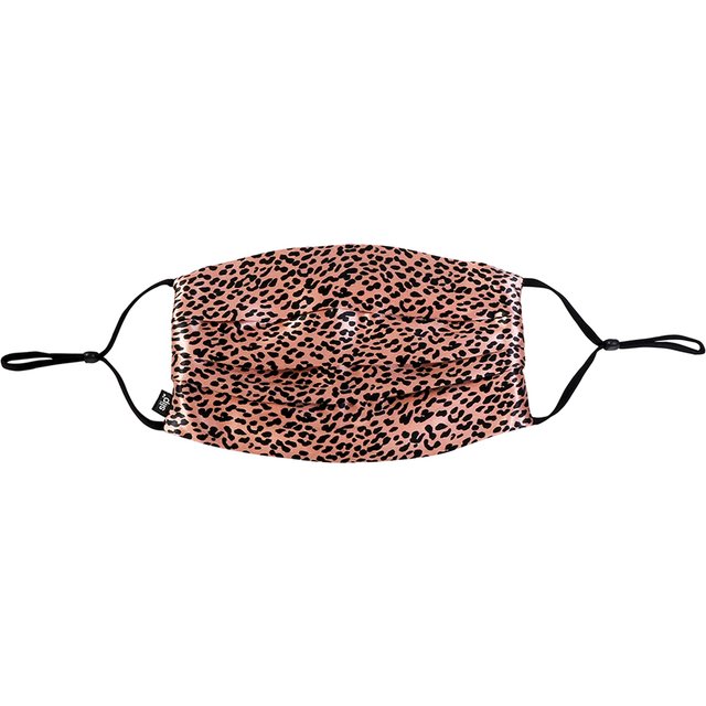Slip Reusable Silk Face Covering - Rose Leopard