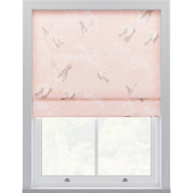 Laura Ashley Animalia Blush Roman Blind